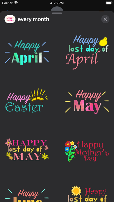 celebrate every month Screenshot