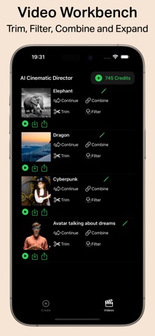 Cinematic AI: Create AI Videos iPhone screenshot