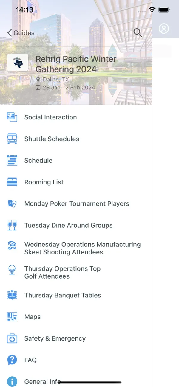 Screenshot #1 pour Rehrig Pacific Events