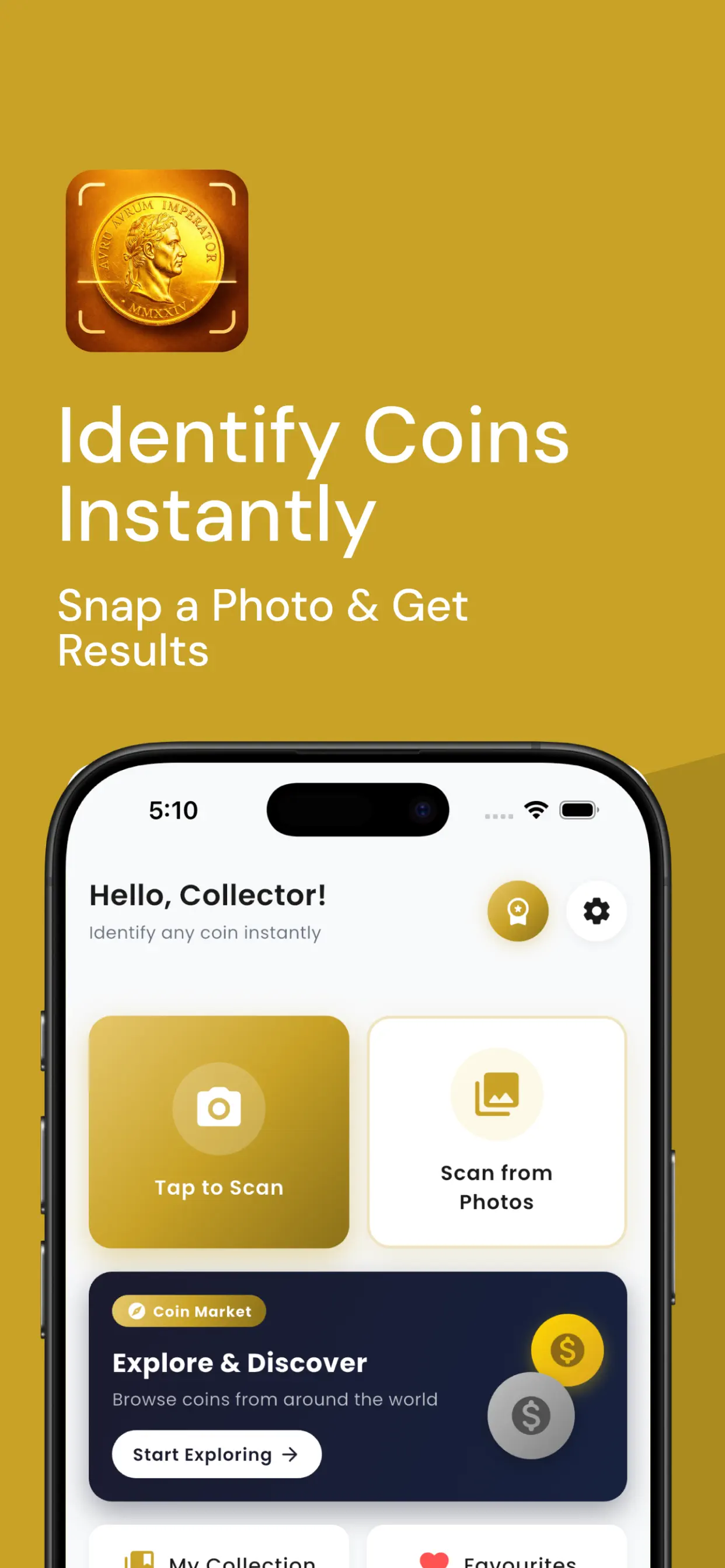 #1. Coin Identifier: Value Scan (iOS) Podle: Niral Kabariya