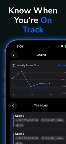 Focus Time Goals screenshot