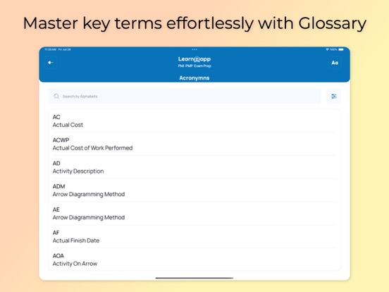 Project Management Exam Prep iPad screenshot 9 - Education app