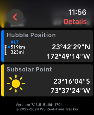 Screenshot 3D di ISS Real-Time Tracker