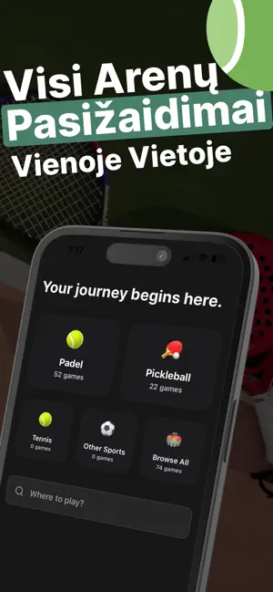 Winero - Book Courts & Play screenshot 1