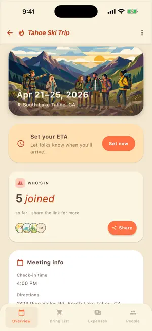 Gather: Trip & Event Planner screenshot 4
