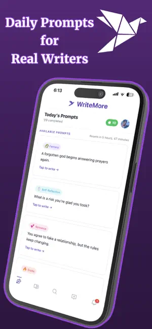 WriteMore: Writing Prompts screenshot 1
