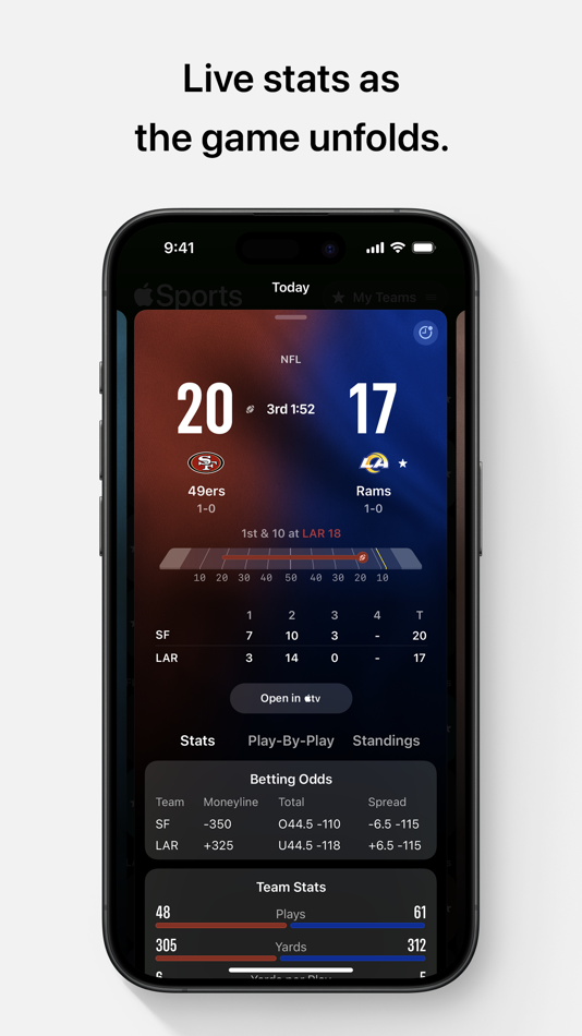 #2. Apple Sports (iOS) By: Apple