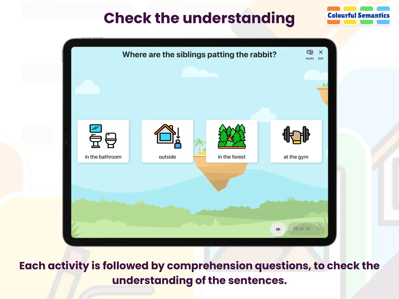 Screenshot #5 pour Colourful Semantics Find Words