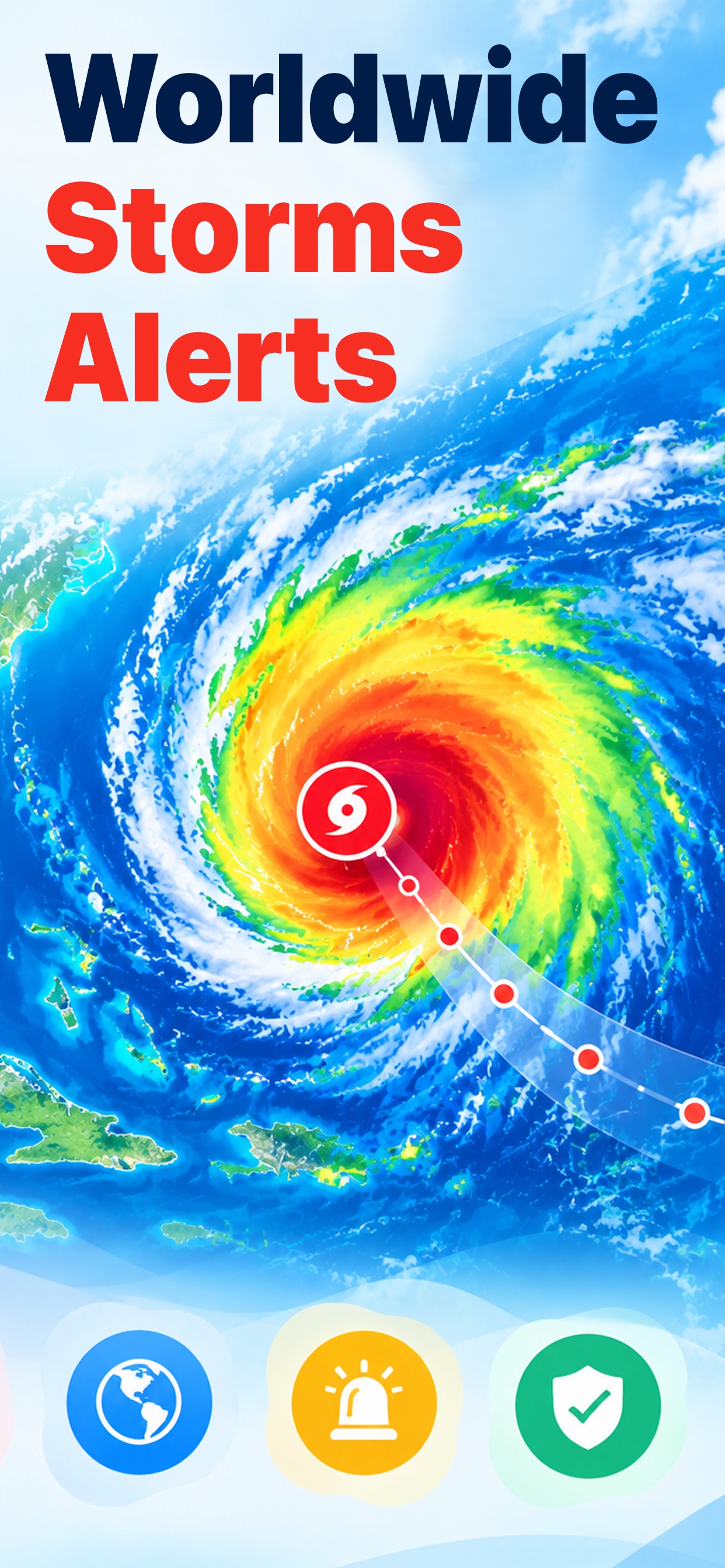 Screenshot 1 of Hurricane Tracker & Storm Map