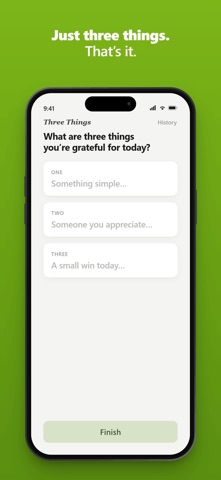 Three Things Daily Gratitude Screenshot 2 of 4