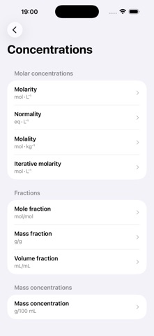 Concentrations Screenshot 1 of 6