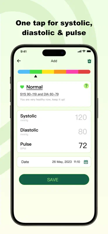 Blood Pressure Touch: Log&Info screenshot 2 of 4
