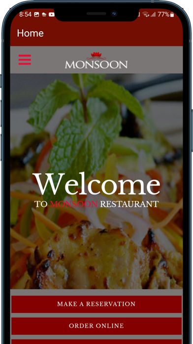 Monsoon Restaurant Screenshot