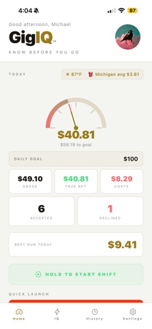 GigIQ screenshot