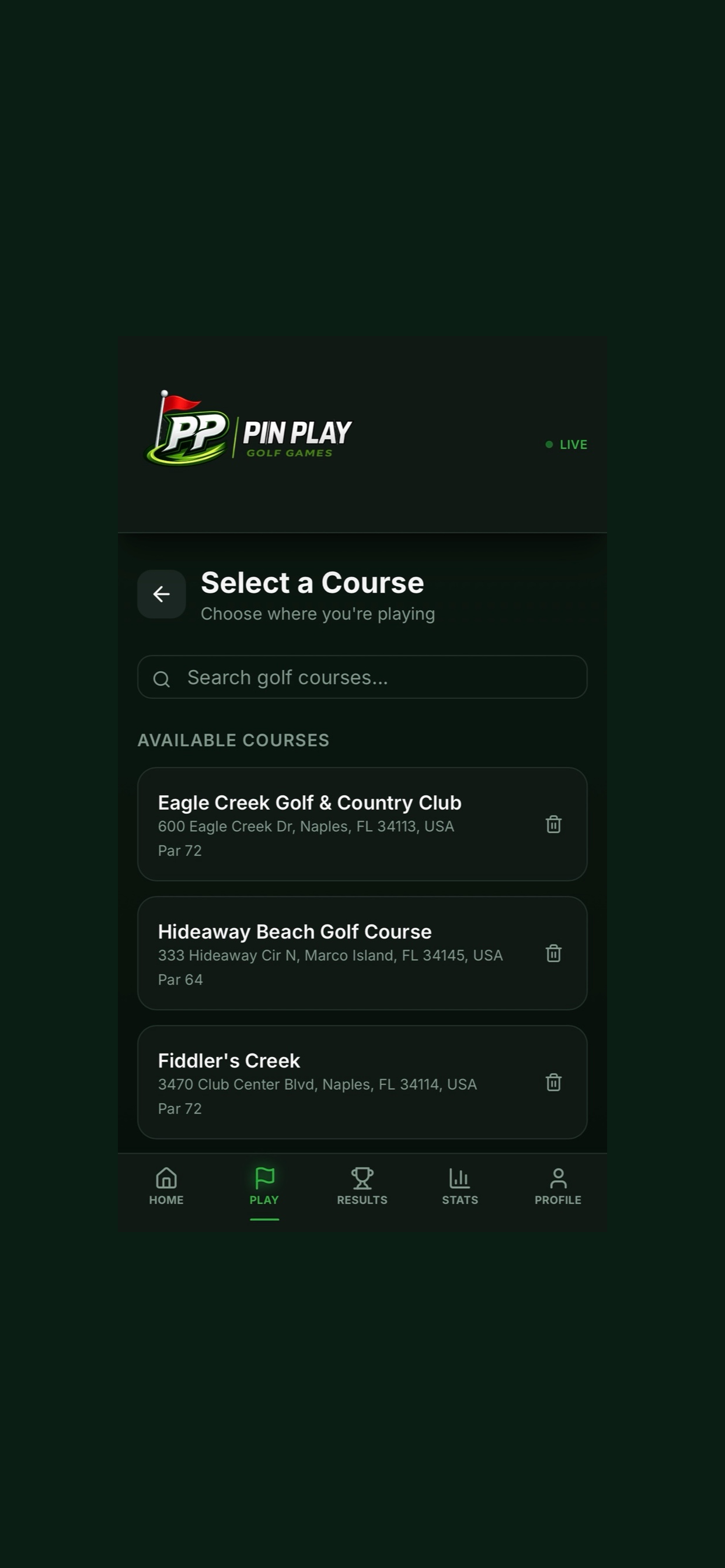 Pin Play Golf App screenshot 3
