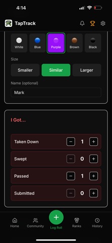 TapTrack BJJ Screenshot 5 of 10