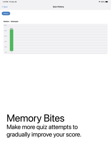MemoryBites: Definition & Quiz iPad screenshot