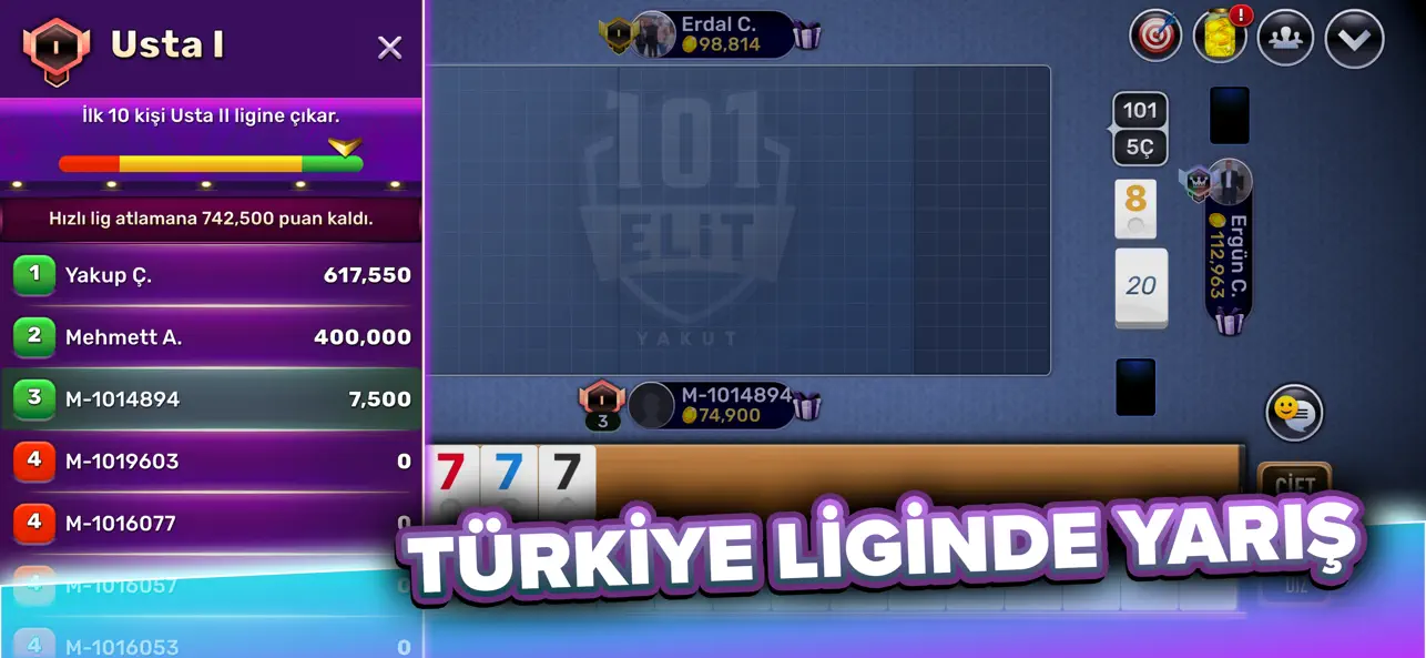 Screenshot #3 pour 101 Yüzbir Okey Elit