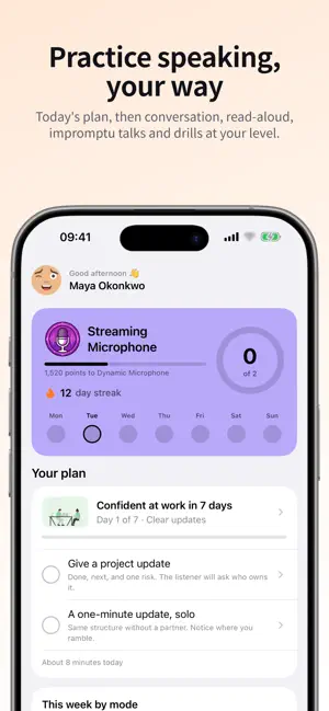 Speakeroo: Speaking Skills screenshot 1