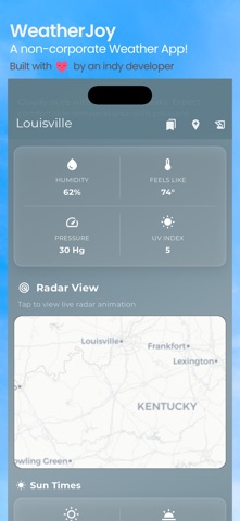 WeatherJoy screenshot