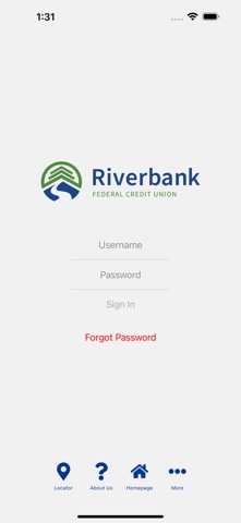 Riverbank Federal Credit Union app screenshot