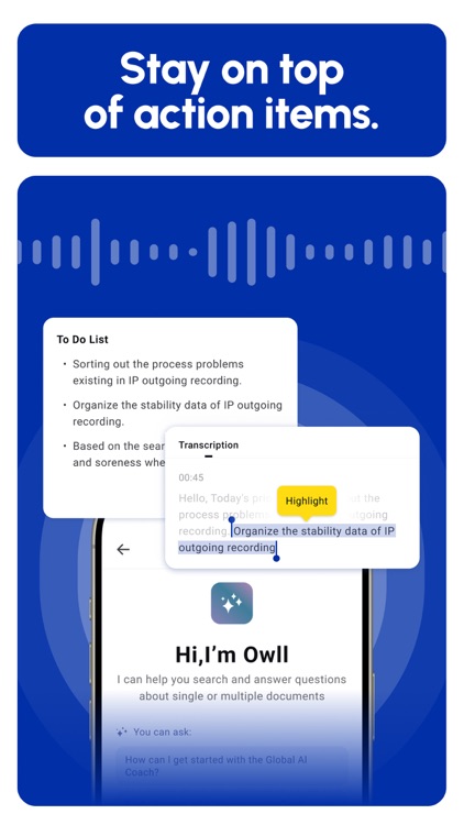 Owll:AI Note Taker & Assistant screenshot-4