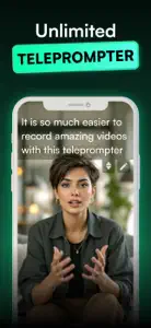 Teleprompter Video Recording screenshot #2 for iPhone