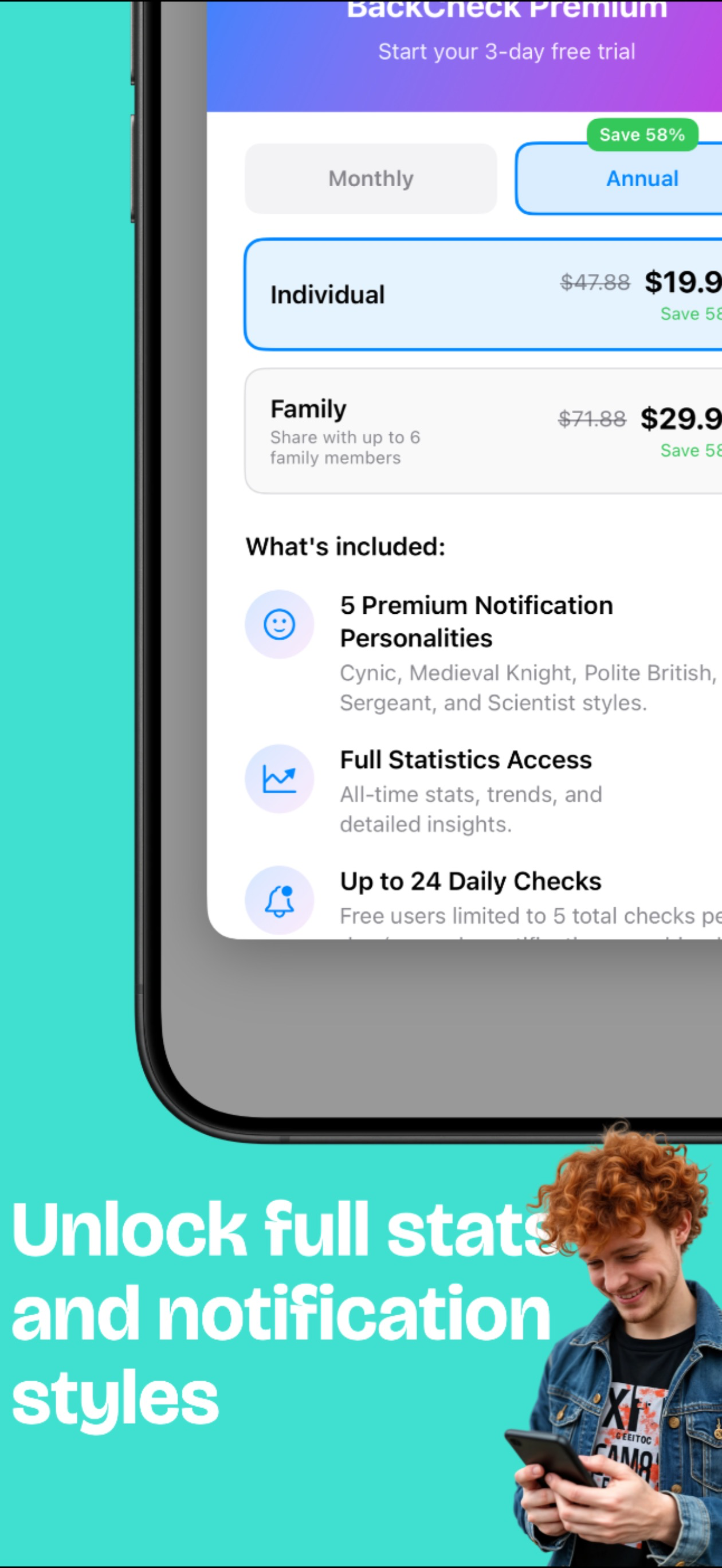 BackCheck: Posture Reminder screenshot 6