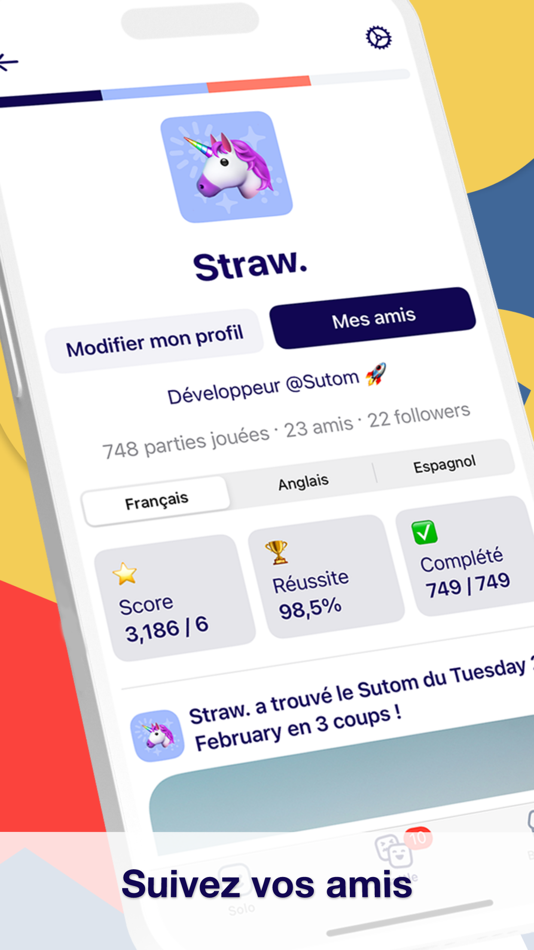#7. Sutom – Daily Word Game (iOS) By: Straw Technologies