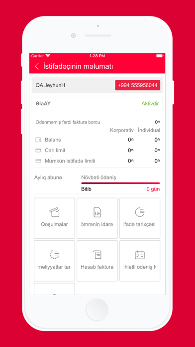Mənim Bakcellim Business Screenshot
