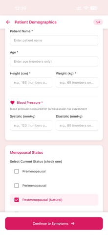 MHT Assessment screenshot