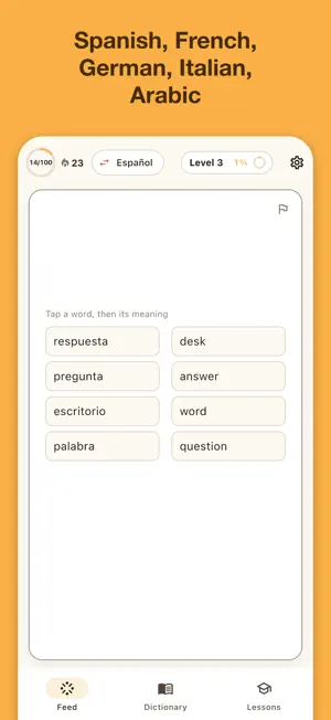 Fluentish: Learn by Scrolling screenshot 2