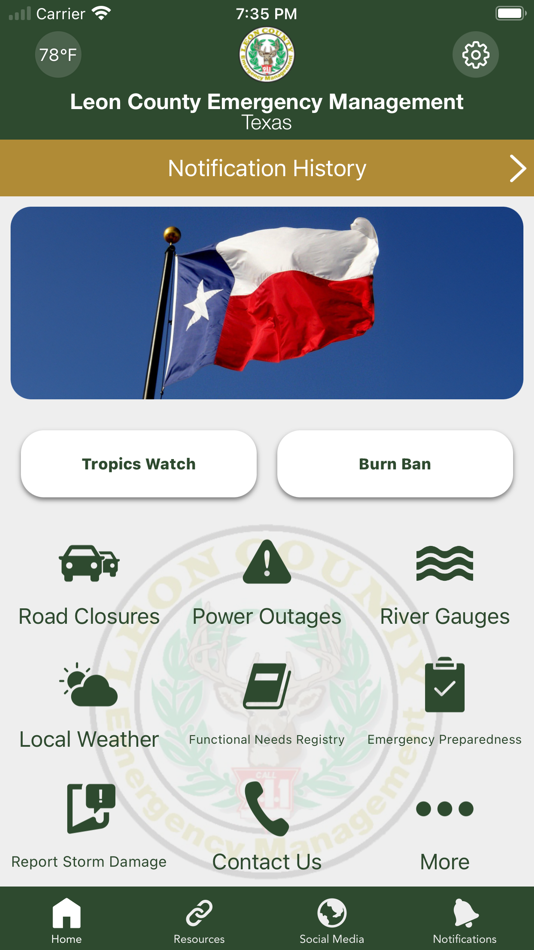 #1. Leon County OEM TX (iOS) Podle: Leon County