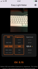 Easy Light Meter screenshot