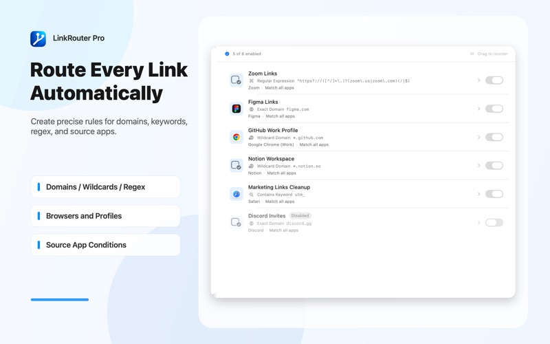 LinkRouter Pro- Browser Rules screenshot