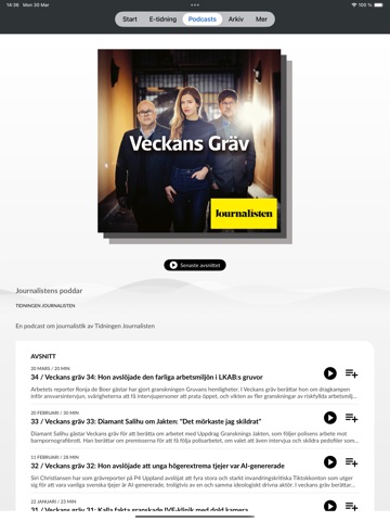 Journalisten iPad screenshot