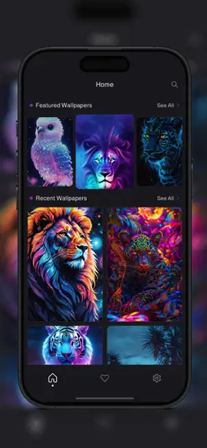Neon Animals Wallpapers screenshot 1