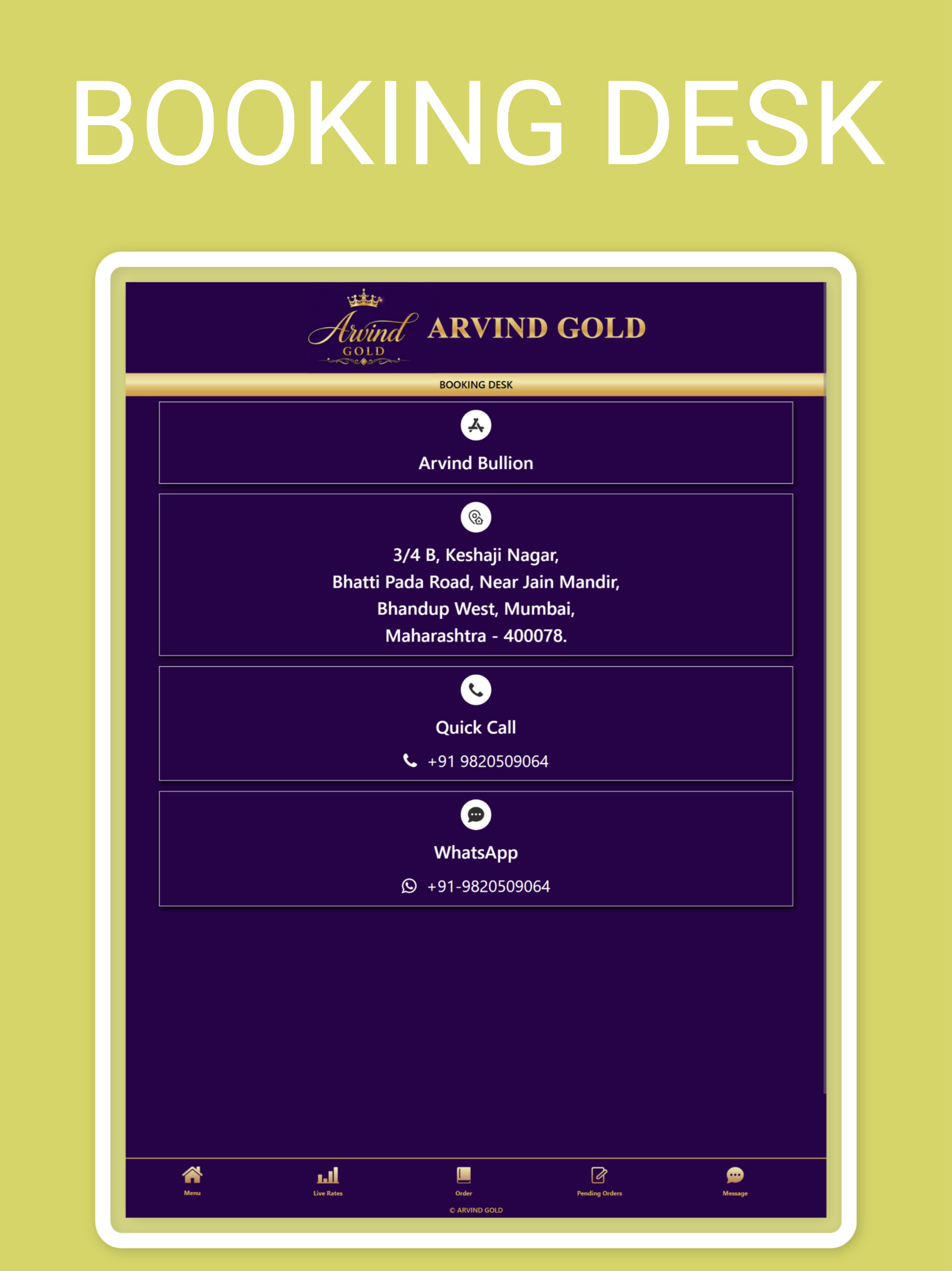 Arvind Gold