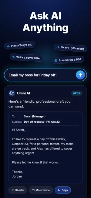 Omni AI: Chat & GPT Assistant screenshot 4