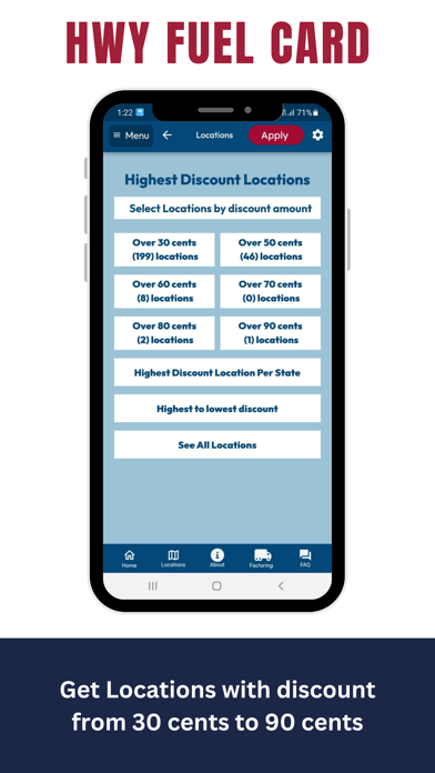 HWY FUEL CARD Screenshot