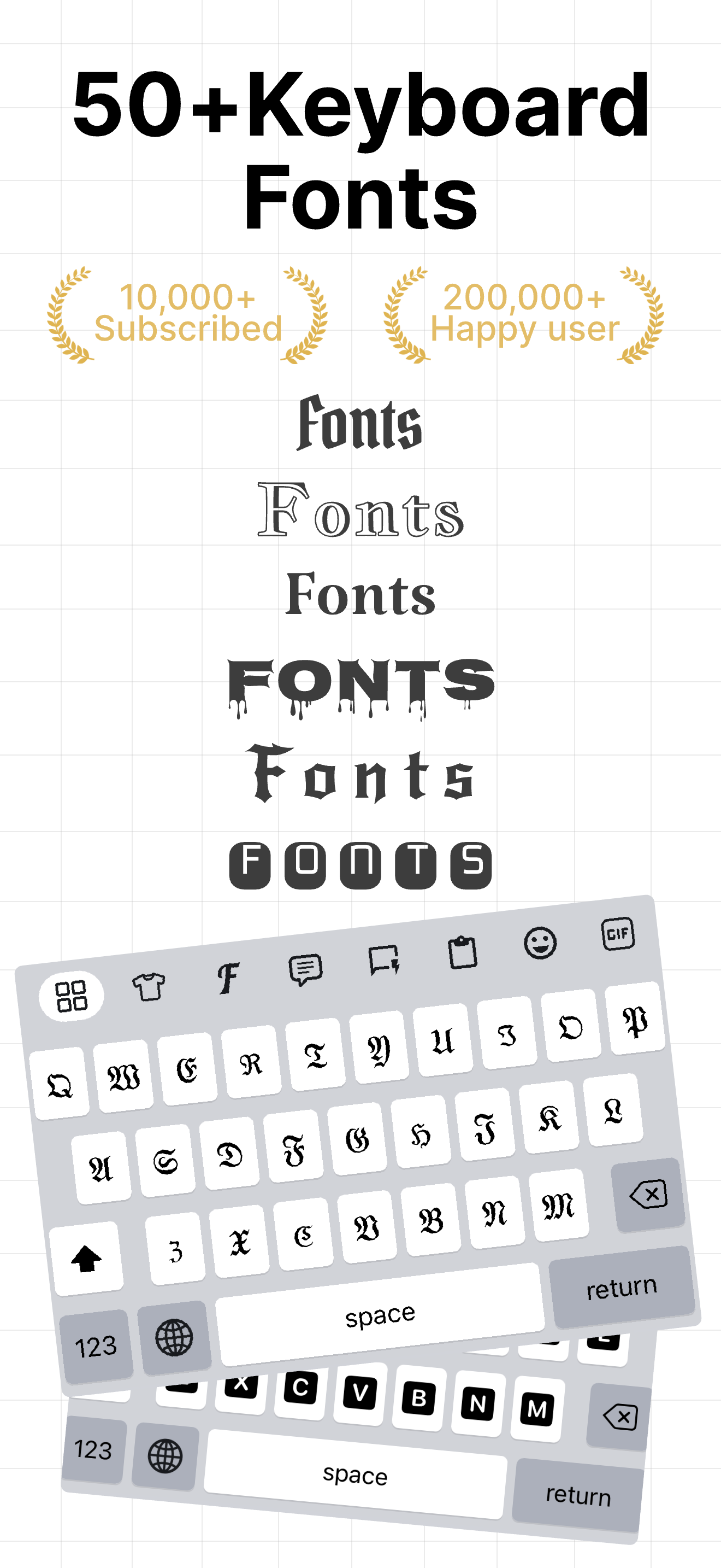 Keyboard Fonts - Font Art