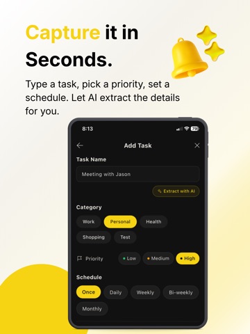 TaskLens - AI Productivity Hub iPad screenshot