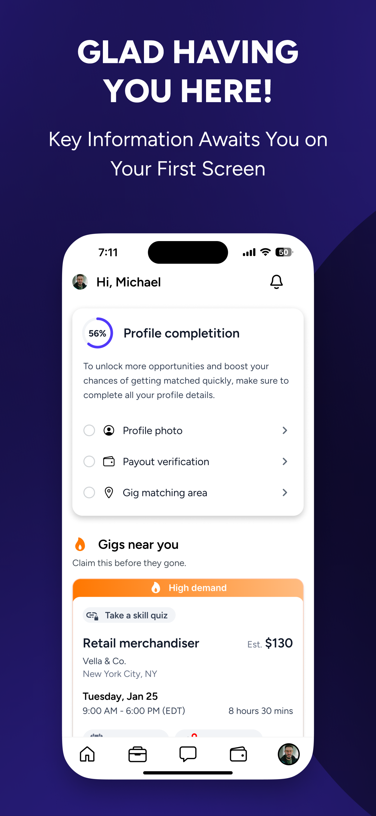 HireApp - Discover Gigs screenshot 2