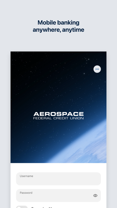 Screenshot #1 pour AeroAccess Mobile Banking
