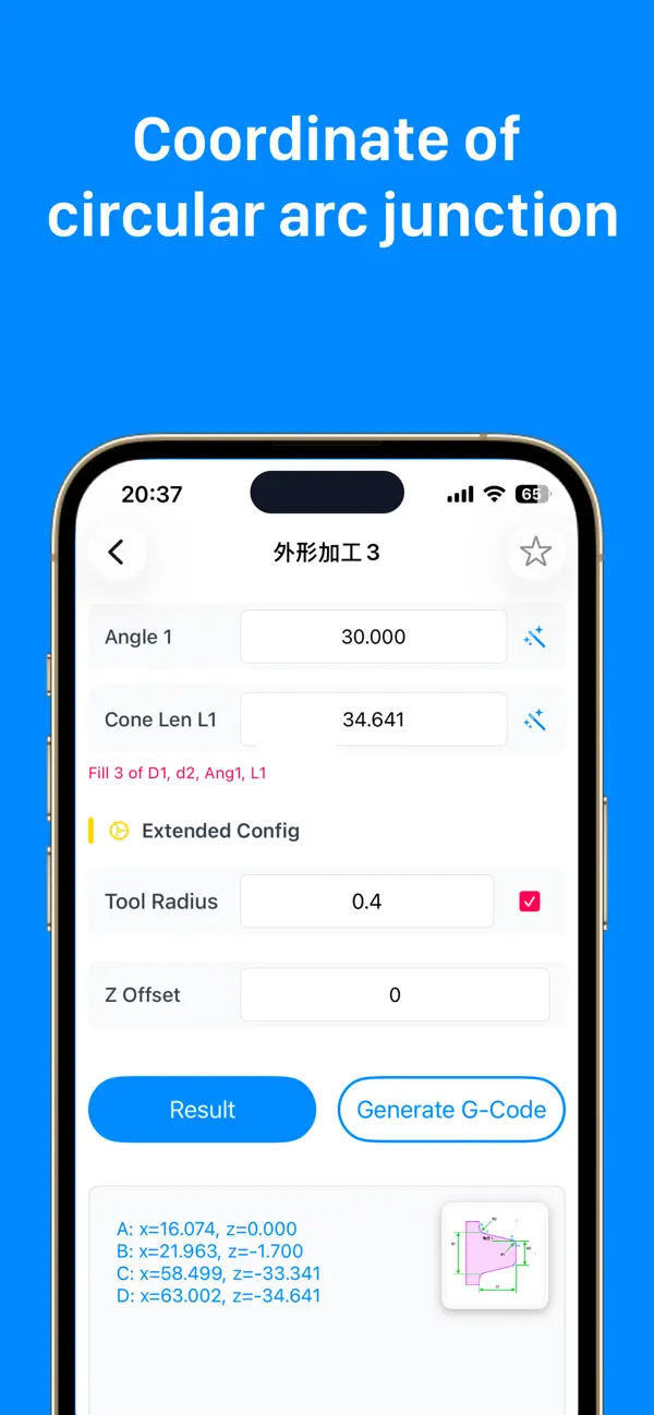 #2. CNC Lathe Calculator & Program (iOS) Podle: 小玲 王