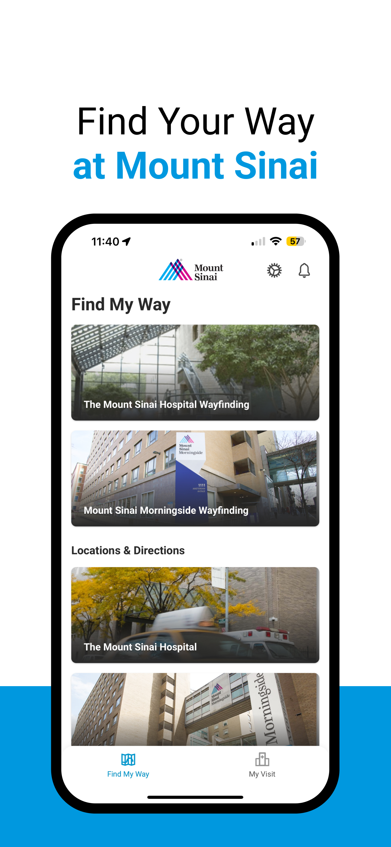 Mount Sinai Hospital Map