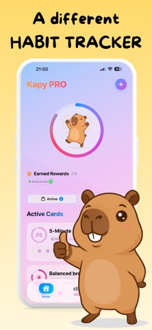Habit Tracker & Capybara: Kapy Screenshot 1 of 5