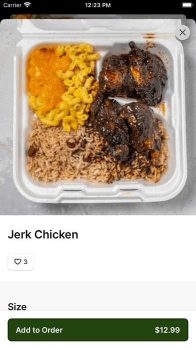 Irie Nation Restaurant iPhone screenshot 3 - Food & Drink app