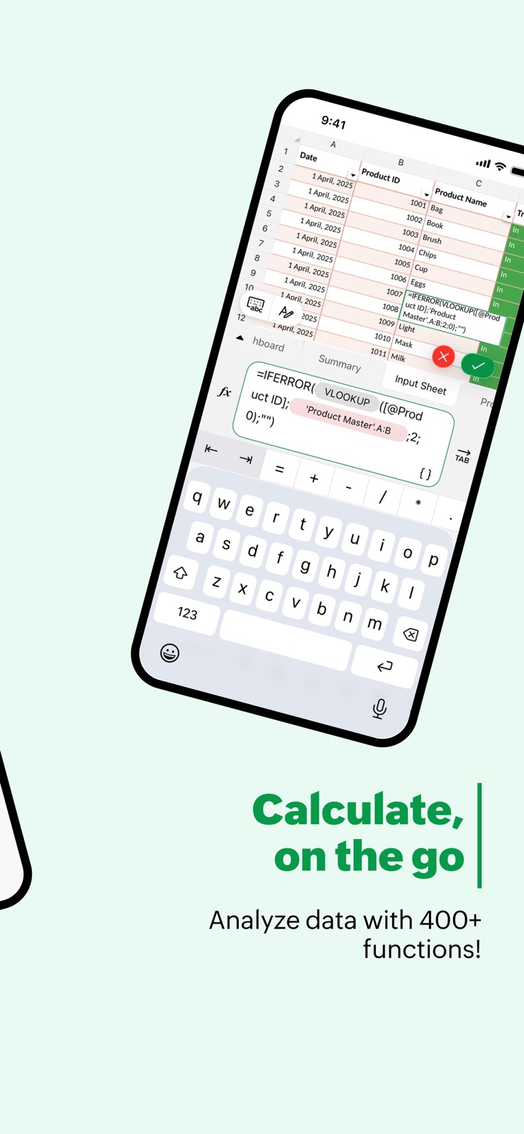 Zoho Sheet: Spreadsheet App iphone screenshot 4