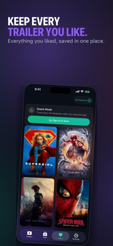 TrailerSwiper: Movie Discovery iPhone screenshot
